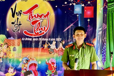 Vui Tết trung thu năm 2023 tại Buôn Ea Kjoh A, xã Ea Drông của Trường TH Lê Quý Đôn